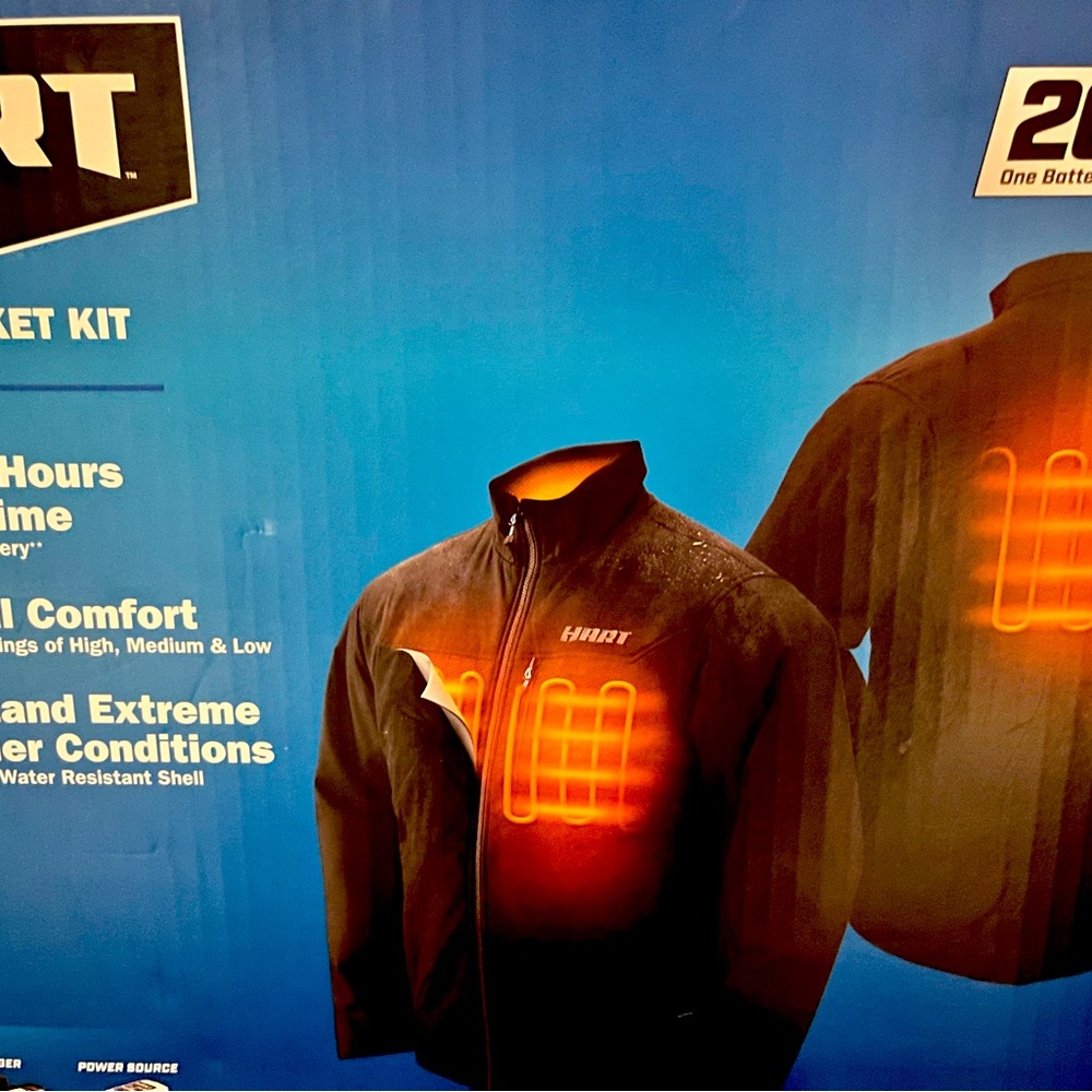 Hart brand men’s large heated coat